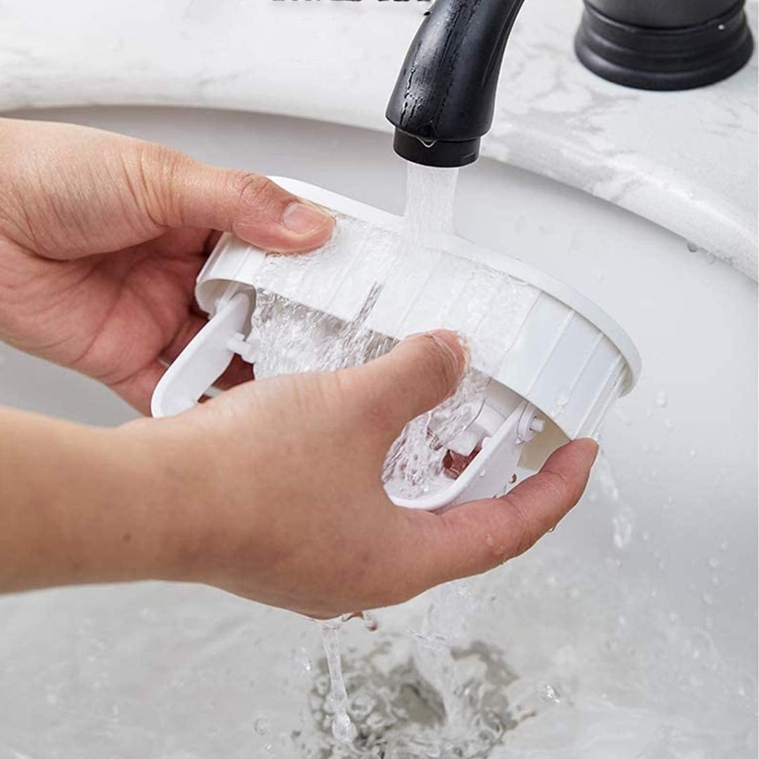 Dispenser Automatico Dentifricio E Portaspazzolino Da Parete - Con 4 Slot E 2 Bicchieri, Per Bagno - Foto 14